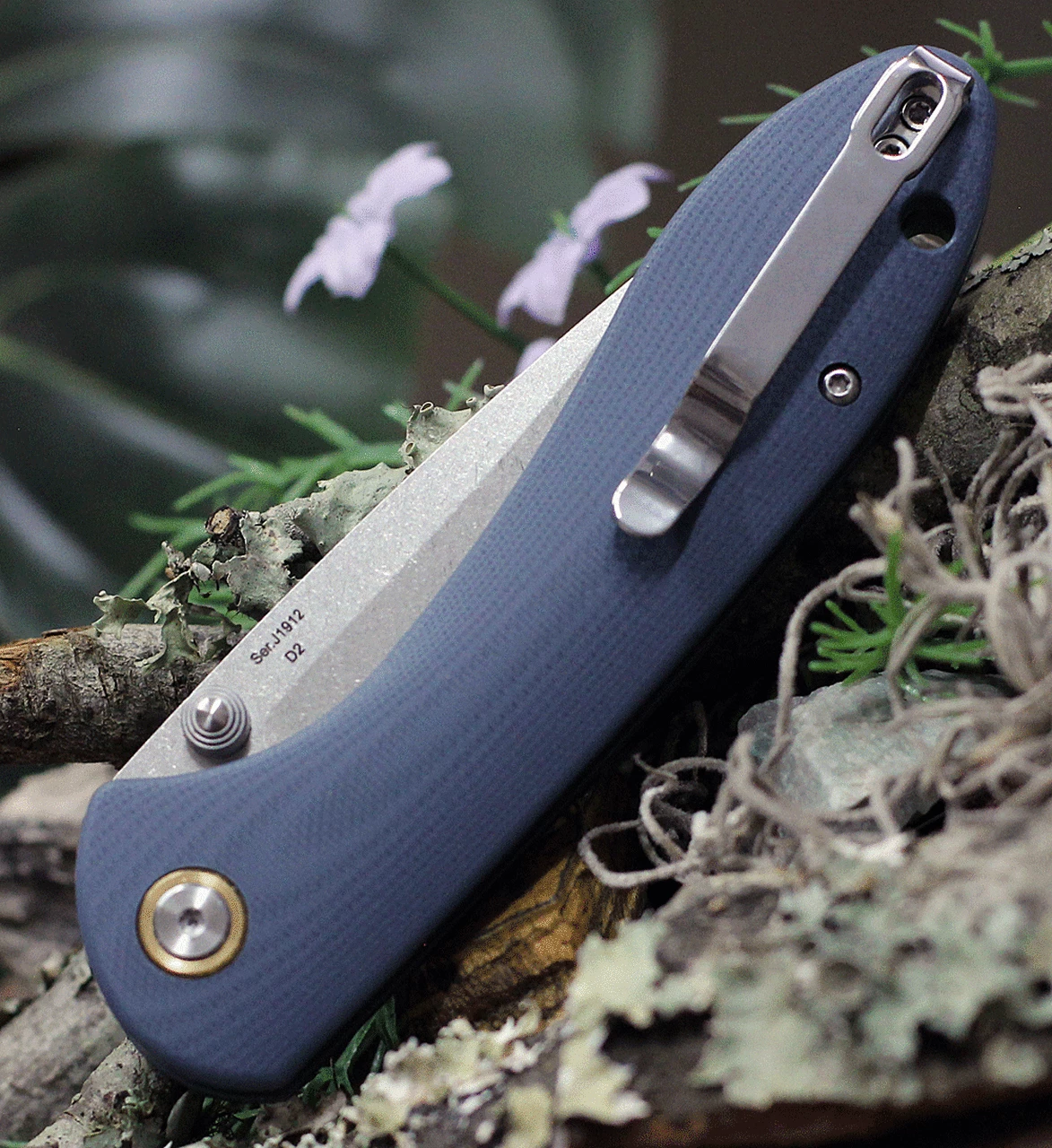 Flash Sale 🛒 CJRB Cutlery Feldspar J1912-GYC, 3.53" D2 Steel Stonewashed Plain Blade, Contoured Blue-Gray G-10 Handle ✨ 4 Flash Sale 🛒 CJRB Cutlery Feldspar J1912-GYC, 3.53" D2 Steel Stonewashed Plain Blade, Contoured Blue-Gray G-10 Handle ✨ - Image 4