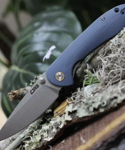 Flash Sale 🛒 CJRB Cutlery Feldspar J1912-GYC, 3.53" D2 Steel Stonewashed Plain Blade, Contoured Blue-Gray G-10 Handle ✨