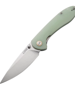 Best Sale ⌛ CJRB Cutlery Feldspar J1912-NTG, 3.53" D2 Steel Stonewashed Plain Blade, Contoured Natural G-10 Handle 🎁