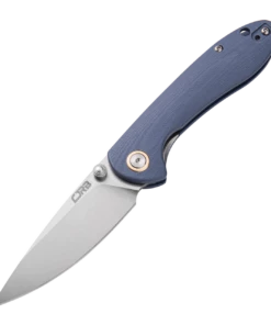Hot Sale 🛒 CJRB Cutlery Small Feldspar J1912S-GYC, 3.0" D2 Steel Stonewashed Plain Blade, Contoured Blue-Gray G-10 Handle 👍