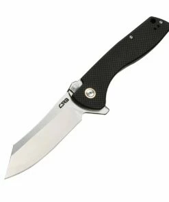 Flash Sale 🔥 CJRB Cutlery Kicker J1915-BK, 3.52" D2 Steel Stonewash Plain Blade, Black G-10 Handle 👍