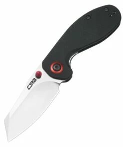 Flash Sale 🤩 CJRB Swaggs Maileah J1918-BKF, 2.39" AR-RPM9 Powder Steel Plain Blade, Black G-10 Handle 👏