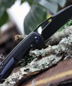 New 🎁 Kansept Knives K1001A2 Kryo, 3.58" CPM-S35VN Black Stonewashed Plain Blade, Black Titanium Handle 👍 -Automatic Knives shop K1001A2 20167.1618935253