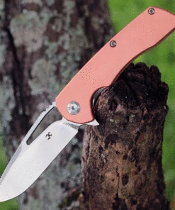 Brand new 🎁 Kansept Knives Kryo K1001C1, 3.58" CPM-S35VN Stonewashed Plain Blade, Copper Handle ❤️