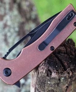 Coupon 🛒 Kansept Knives Kryo K1001C2, 3.58" CPM-S35VN Black Plain Blade, Copper Handle 😍 -Automatic Knives shop K1001C2.2 51783.1624560943