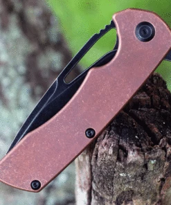 Coupon 🛒 Kansept Knives Kryo K1001C2, 3.58" CPM-S35VN Black Plain Blade, Copper Handle 😍 -Automatic Knives shop K1001C2.3 25923.1624560942