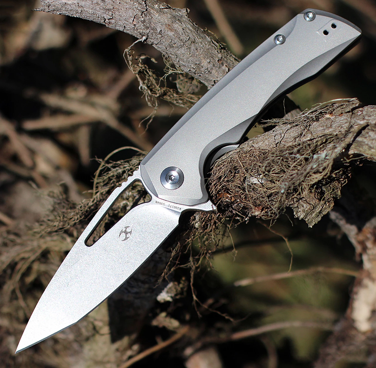 Promo 🔔 Kansept Knives K1001T1 Kryo, 3.58" CPM-S35VN Satin Tanto Blade, Gray Titanium Handle ❤️ 1 Promo 🔔 Kansept Knives K1001T1 Kryo, 3.58" CPM-S35VN Satin Tanto Blade, Gray Titanium Handle ❤️