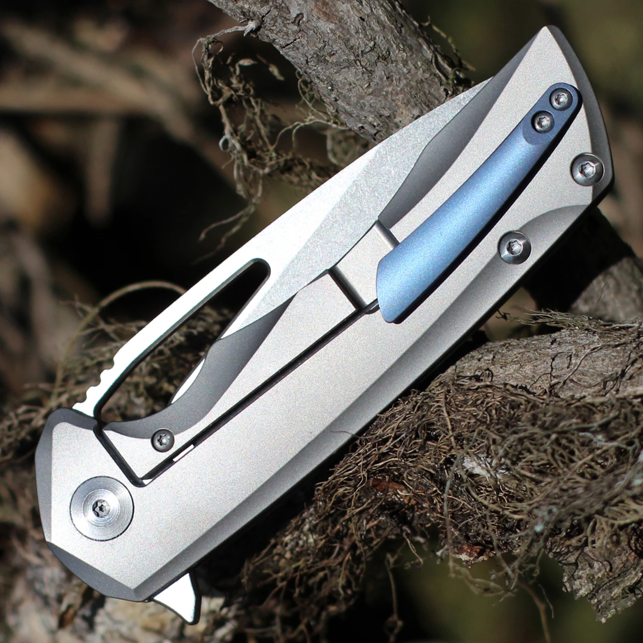 Promo 🔔 Kansept Knives K1001T1 Kryo, 3.58" CPM-S35VN Satin Tanto Blade, Gray Titanium Handle ❤️ 4 Promo 🔔 Kansept Knives K1001T1 Kryo, 3.58" CPM-S35VN Satin Tanto Blade, Gray Titanium Handle ❤️ - Image 4