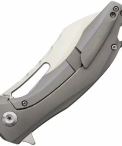 Best Sale ✔️ Kansept Knives, K1002A1, Spirit Flipper, 3.5" CPM-S35VN Satin Sheepsfoot Blade, Gray Titanium Handles ✔️ -Automatic Knives shop K1002A1 1 18155.1612283904