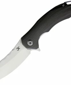 Budget ⭐ Kansept Knives, K1002A8, Spirit Flipper, 3.5" CPM-S35VN Satin Sheepsfoot Blade, Carbon Fiber Inlay Handles 🎉