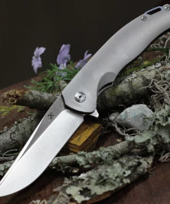 Deals 🎁 Kansept Knives K1004A2 Agent, 3.75" CPM-S35VN Stonewashed/Satin Blade, Bead Blasted Titanium Handle 🤩