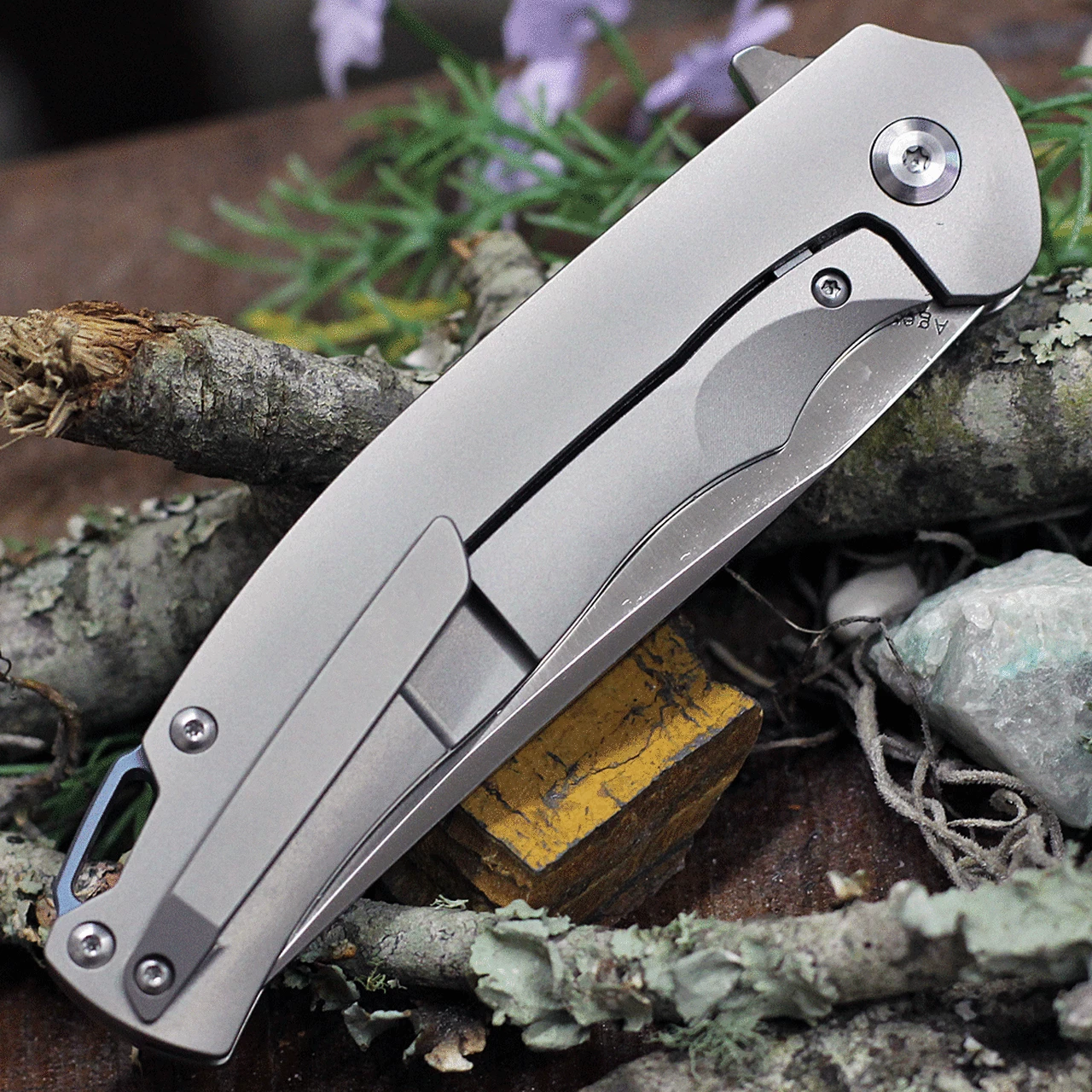 Deals 🎁 Kansept Knives K1004A2 Agent, 3.75" CPM-S35VN Stonewashed/Satin Blade, Bead Blasted Titanium Handle 🤩 4 Deals 🎁 Kansept Knives K1004A2 Agent, 3.75" CPM-S35VN Stonewashed/Satin Blade, Bead Blasted Titanium Handle 🤩 - Image 4