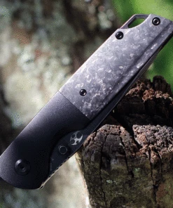 Wholesale 🎁 Kansept Knives Warrior K1005T8, 3.4" CPM-S35VN Tanto Blade, Titanium with Black Carbon Fiber Inlay Handle 🔔 -Automatic Knives shop K1005T8.3 17594.1623790027