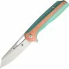 Hot Sale 😀 Kansept Knives K1006A6, Shard Flipper, 3.5" CPM-S35VN Wharncliffe Blade, Green Titanium & Copper Handle 😍