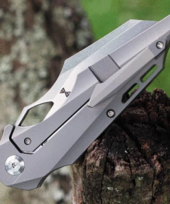 Best Sale 🎁 Kansept Knives Genesis K1010A1, 3.62" CPM-S35VN Satin Plain Blade, Titanium Handle 🧨 -Automatic Knives shop K1010A1.2 67323.1623700507