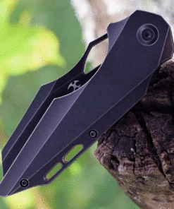 Outlet 🤩 Kansept Knives Genesis K1010A3, 3.62" CPM-S35VN Black Stonewashed Blade, Black Titanium Handle 🌟 -Automatic Knives shop K1010A3.3 15301.1623703026