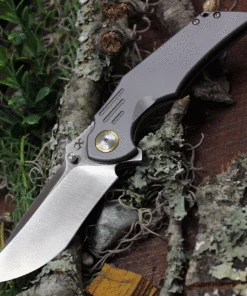 Best reviews of 🔔 Kansept Knives K1011A1 Delta, 3.54" CPM-S35VN Stonewashed Plain Blade, Gray 6AL4V Titanium Handle 🤩