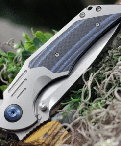 New 🤩 Kansept Knives K1011A2 Delta, 3.54" CPM-S35VN Stonewashed Plain Blade, Gray Titanium w/ Black/Blue CF Inlay Handle ✨ 6 New 🤩 Kansept Knives K1011A2 Delta, 3.54" CPM-S35VN Stonewashed Plain Blade, Gray Titanium w/ Black/Blue CF Inlay Handle ✨ -Automatic Knives shop K1011A2.4 47688.1621452540