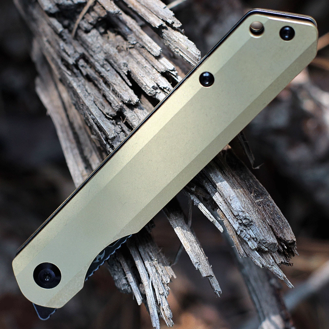 Outlet 🔔 Kansept Knives Kansept Prickle - Brass (3.5" S35VN Black) K1012B1 🛒 3 Outlet 🔔 Kansept Knives Kansept Prickle - Brass (3.5" S35VN Black) K1012B1 🛒 - Image 3