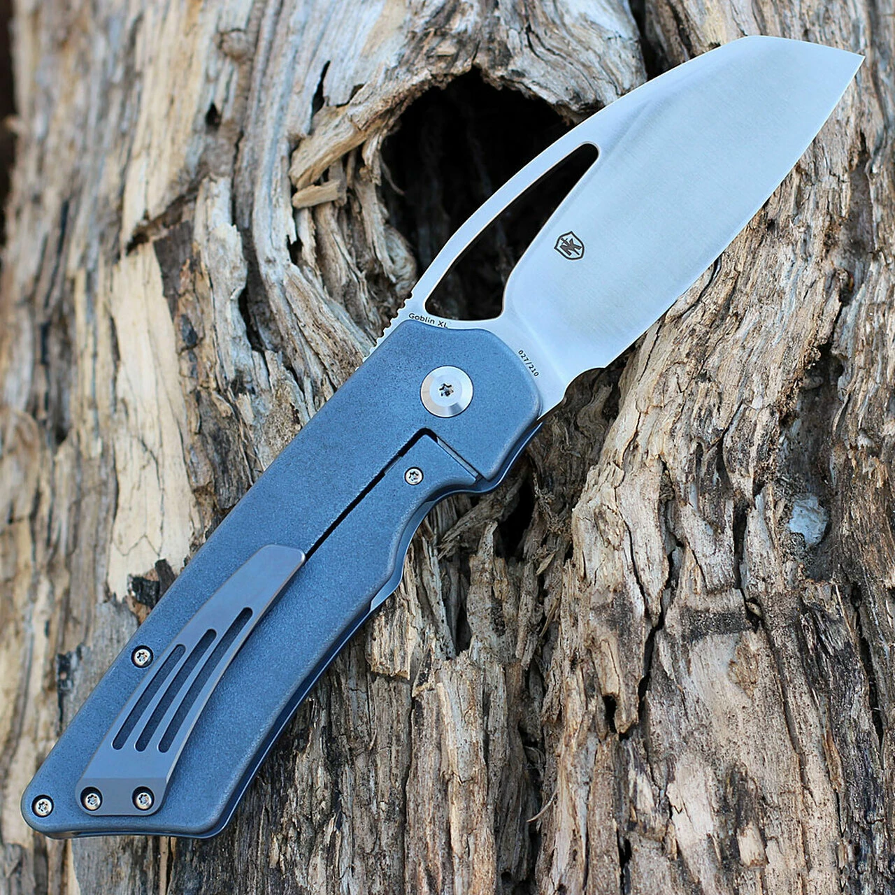 Top 10 🤩 Kansept Knives Kansept Goblin XL Limited Edition - Blue Ti (3.5" CPM-S35VN Satin) K1016A5 🔔 2 Top 10 🤩 Kansept Knives Kansept Goblin XL Limited Edition - Blue Ti (3.5" CPM-S35VN Satin) K1016A5 🔔 - Image 2