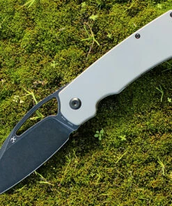 Hot Sale ✔️ Kansept Knives Kansept Goblin XL Front Flipper - Gray Ti (3.5" CPM-S35VN Blk SW) K1016A1 🎉