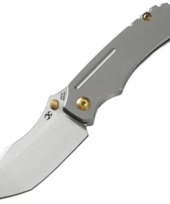 Cheap 💯 Kansept Knives K1018A1 Pelican EDC, 3" Stonewashed CPM- S35VN Tanto, Gray Titanium Handle 😍