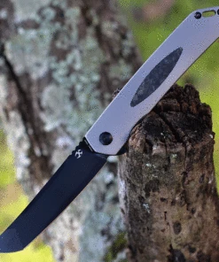 Wholesale 🧨 Kansept Knives Kansept HazaKura - Gray Ti / CF (3.5" S35VN Black) K1019A1 🎁