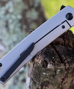 Wholesale 🧨 Kansept Knives Kansept HazaKura - Gray Ti / CF (3.5" S35VN Black) K1019A1 🎁 -Automatic Knives shop K1019A1.2 18628.1630504283