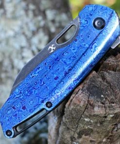 Best Pirce ❤️ Kansept Knives Kansept Model 6 - Blue Timascus (3" M390 Blk) K1022A4 🎁 -Automatic Knives shop K1022A4.3 54527.1638388900