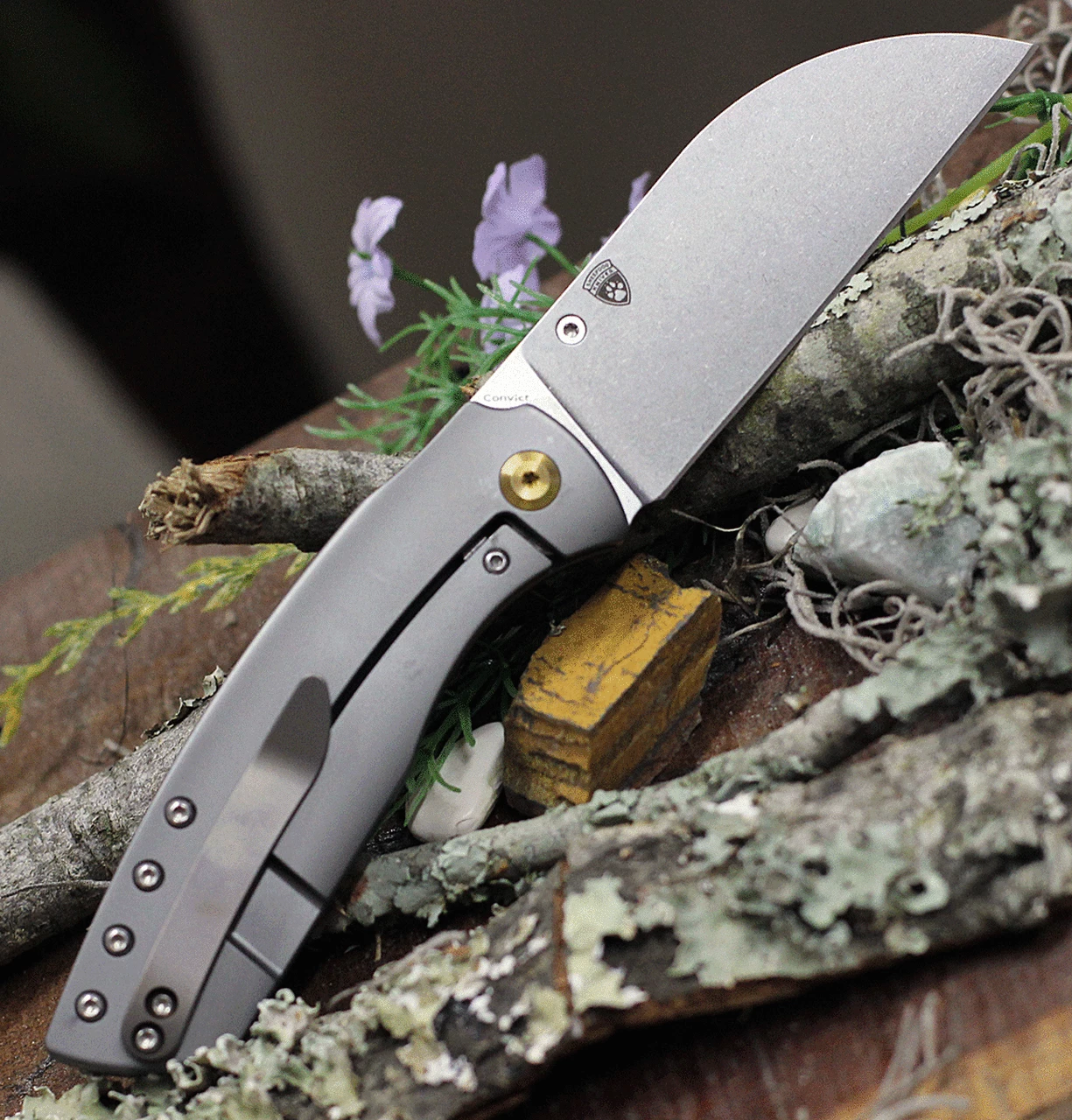 Best reviews of ✔️ Kansept Knives Convict K1023A1, 3.3 S35VN Stonewash Sheepfoot Blade, Gray Titanium Handle ❤️ 2 Best reviews of ✔️ Kansept Knives Convict K1023A1, 3.3 S35VN Stonewash Sheepfoot Blade, Gray Titanium Handle ❤️ - Image 2