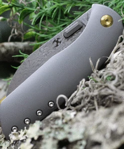 Coupon 🌟 Kansept Knives Convict K1023D1, 3.3" Damascus Steel Sheepfoot Blade, Gray Titanium Handle 🔥 -Automatic Knives shop K1023D1.3 83176.1621353298