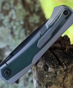 Hot Sale 💯 Kansept Knives Kansept Kratos - Green G-10 and Ti (3.79" Black Stonewashed) K1024A2 ❤️ -Automatic Knives shop K1024A2.2 24952.1627400030
