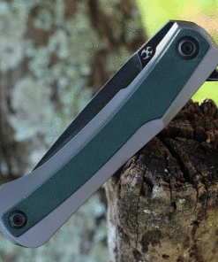 Hot Sale 💯 Kansept Knives Kansept Kratos - Green G-10 and Ti (3.79" Black Stonewashed) K1024A2 ❤️ -Automatic Knives shop K1024A2.3 92192.1627400030
