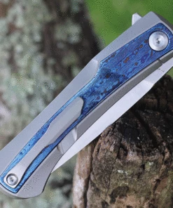 Best Sale ✔️ Kansept Knives Kratos K1024A3, 3.79" CPM-S35VN Satin Plain Blade, Gray Titanium & Timascus Handles 😍 -Automatic Knives shop K1024A3.2 21862.1624637259.1280.1280 71995.1624644485