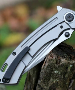 Wholesale 👏 Kansept Knives Kansept Pretatout - Gray Ti (3.6" CPM-S35VN Satin Tanto) K1032T1 💯 -Automatic Knives shop K1032A2.2 41593.1638826455