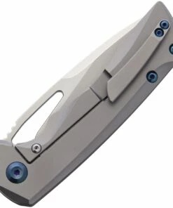 Discount 😍 Kansept Knives K2001B1 Mini Kryo, 2.9" CPM-S35VN Satin Plain Blade, Gray Titanium Handle 🔥 -Automatic Knives shop K2001B1 1 00113.1611775650