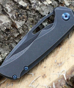 Deals ✔️ Kansept Knives K2001B3 Mini Kryo, 2.9" CPM-S35VN Black Stonewashed Blade, Black Stonewashed Titanium Handle 🔥 -Automatic Knives shop K2001B3.5 64209.1612560334