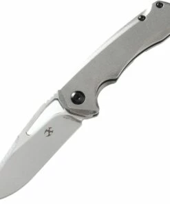 Hot Sale ✔️ Kansept Knives K2001B4 Mini Kryo, 2.9" CPM-S35VN Stonewashed Plain Blade, Orange Peal Titanium Handle 🎁