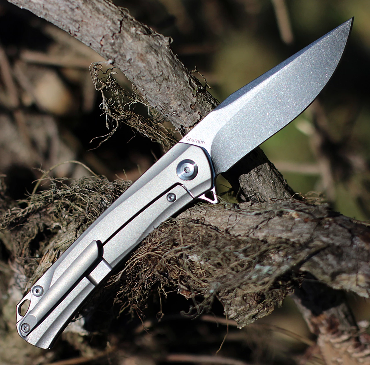 New 👍 Kansept Knives K2003A1 Gremlin, 2.91" CPM-S35VN Stonewashed Plain Blade, Titanium/Green Micarta Handle ✔️ 2 New 👍 Kansept Knives K2003A1 Gremlin, 2.91" CPM-S35VN Stonewashed Plain Blade, Titanium/Green Micarta Handle ✔️ - Image 2