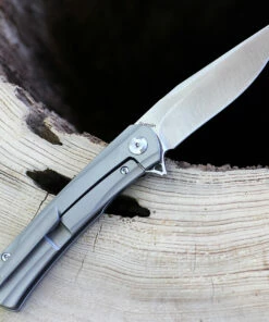 Cheapest ⭐ Kansept Knives K2003A2 Gremlin CF, 2.91" CPM-S35VN Stonewashed Plain Blade, Titanium/Carbon Fiber Handle 💯 -Automatic Knives shop K2003A2.3 21941.1612792996