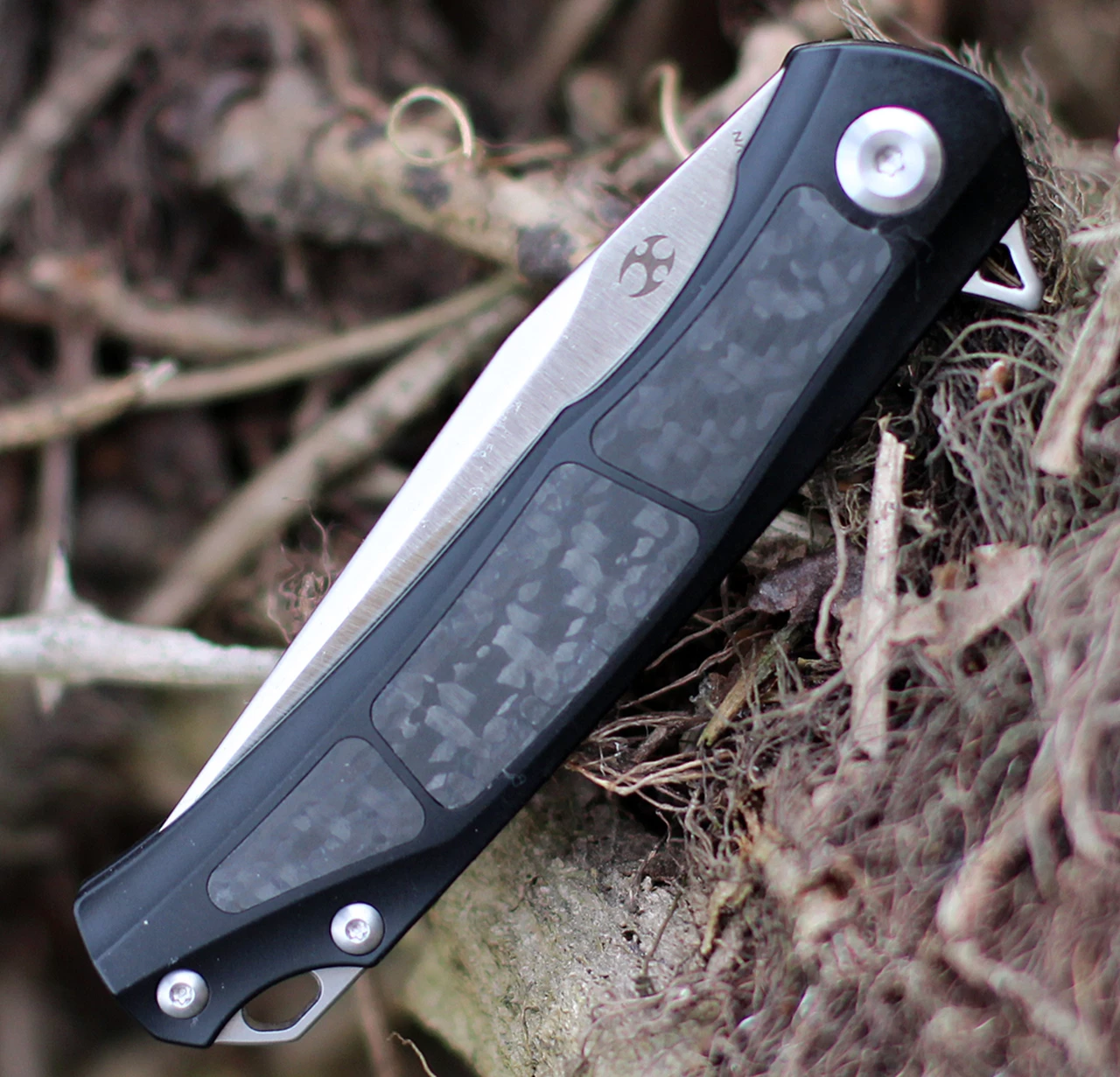 Cheap ✔️ Kansept Knives K2003A3 Black Gremlin CF, 2.91" CPM-S35VN Stonewashed Plain Blade, Titanium/Carbon Fiber Handle 🧨 3 Cheap ✔️ Kansept Knives K2003A3 Black Gremlin CF, 2.91" CPM-S35VN Stonewashed Plain Blade, Titanium/Carbon Fiber Handle 🧨 - Image 3