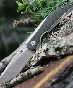 Budget 👍 Kansept Knives K2007A1 Mini Accipiter, 2.9" CPM-S35VN Stonewashed Plain Blade, Titanium/ OD Green Canvas Micarta Handle 🎉