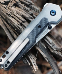 Hot Sale ⭐ Kansept Knives Kansept EDC Tac Button Lock - Gray Ti / Twill CF (3.1" S35VN Satin) K2009A2 ✨ 6 Hot Sale ⭐ Kansept Knives Kansept EDC Tac Button Lock - Gray Ti / Twill CF (3.1" S35VN Satin) K2009A2 ✨ -Automatic Knives shop K2009A2.2 01177.1630009614