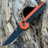 Best Pirce 🔔 Kansept Knives Kansept EDC Tac Button Lock - Orange G10 / Blk Ti (3.1" S35VN Blk SW) K2009A7 🤩