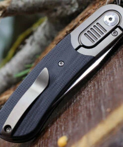 Brand new 🧨 Kansept Knives K2025A1 Lundquist Reverie, 2.92" S35VN Satin Plain Blade, Black G-10 Handle w / Titanium Bolster ✔️ -Automatic Knives shop K2025A1.3 65895.1617892490