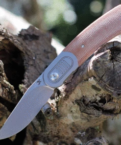 Coupon ✔️ Kansept Knives Kansept Reverie Front Flipper Brown Micarta (2.9" CPM-S35VN) K2025A7 ❤️