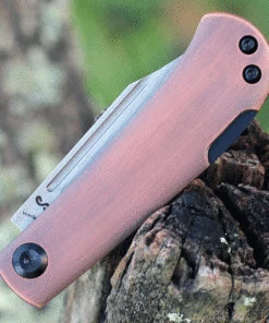 New 🛒 Kansept Knives Kansept Wedge Lock Back Red Copper (2.9" Damascus) K2026BC1 🎉 -Automatic Knives shop K2026BC1.2 05213.1632326563