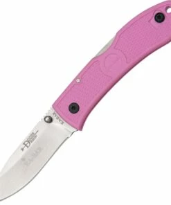 Hot Sale 👏 KA-BAR Dozier Folding Hunter, Pink Handle, Plain Edge 😍