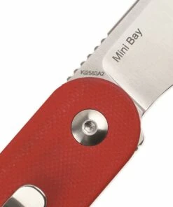 Best Pirce ⭐ Kizer Cutlery Mini Bay - Red & White (1.8" Satin) Ki2583A2 😀 -Automatic Knives shop KI2583A2 3 51254.1628000178