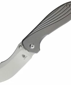Best deal 🌟 Kizer Cutlery Kizer Pelican Mini Frame Lock, 3.37" Stonewash CPM-S35VN Clip Point Blade, Titanium Handle 🧨
